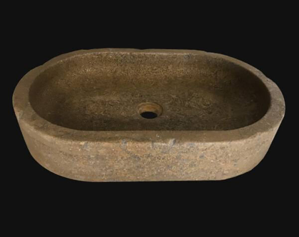Vasque en pierre Pernand - 115 x 35 x 10 - Lanvignes Antiquaire - COMPTOIR DES PIERRES – Image 3