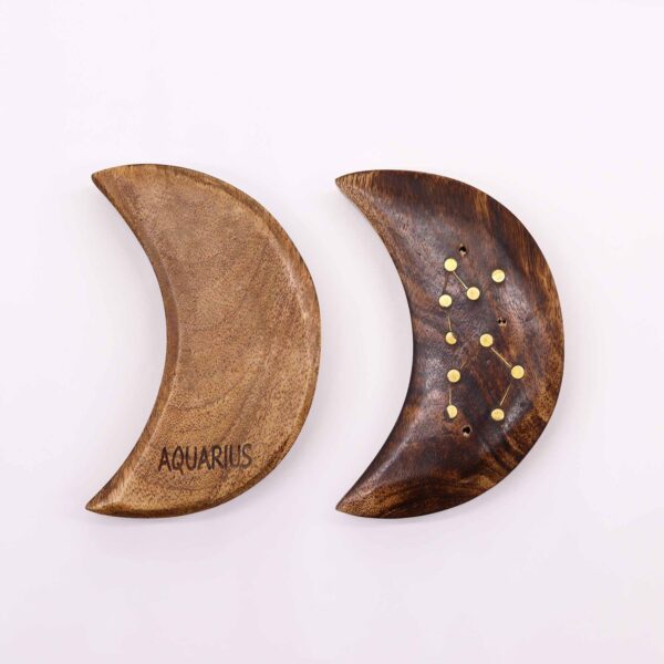 Brûleurs d'encens signe du zodiaque gravé et en laiton - Lune- Vendu par 12 – Image 3