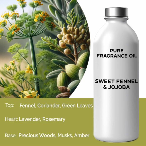 Huile parfumée fenouil douce et jojoba - 500 ml- Vendu par 1