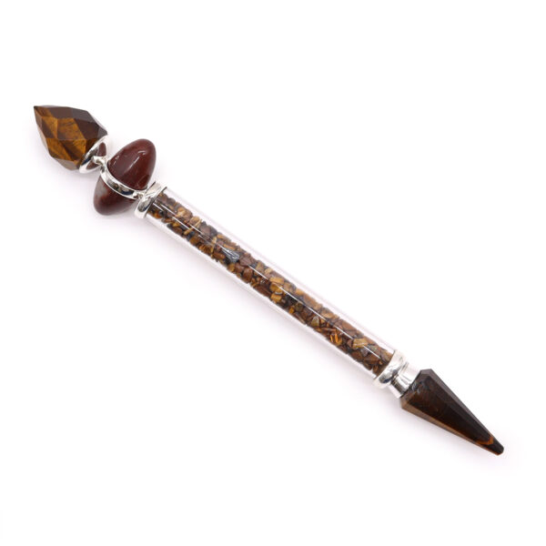 Baguette Magique Shiva Lingam - Oeil de Tigre - Confiance- Vendu par 1
