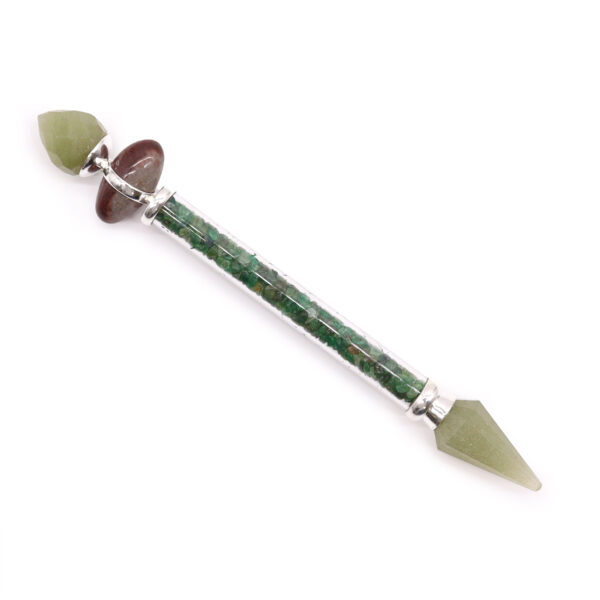 Baguette Magique Shiva Lingam - Aventurine Verte - Bonheur- Vendu par 1