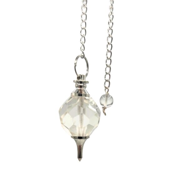 Pendule Pierre Précieuse à Facettes - Quartz de Roche- Vendu par 1
