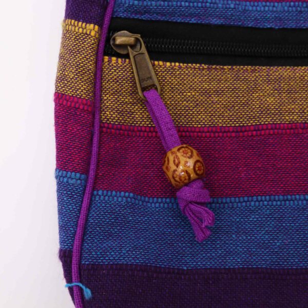 Lrg Nepal Sling Bag (Sangle réglable) - Fleurs sauvages- Vendu par 1 – Image 2