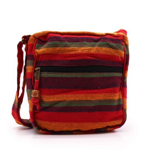 Sac à bandoulière Népal Lrg (sangle réglable) - Sunset Reds- Vendu par 1