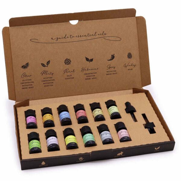 Coffret d'huiles essentielles d'aromathérapie - Printemps