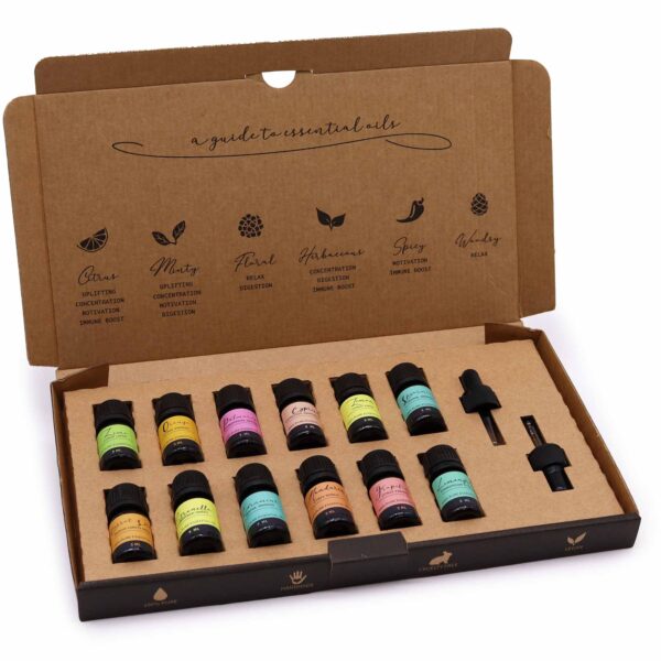 Coffret d'huiles essentielles d'aromathérapie - Été