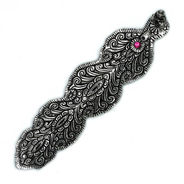Porte-encens Bouddha Long en Aluminium Poli 20cm- Vendu par 1