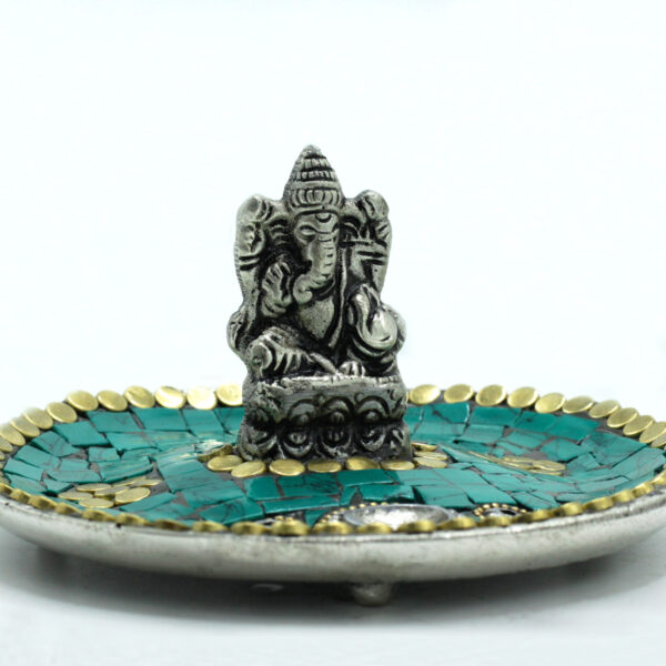 Plaque Ganesh Décor Tibétain Porte-Cône et Bâton- Vendu par 1 – Image 3