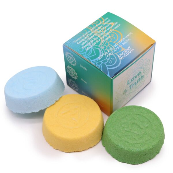 Chakra Bath Fizz - Petite boîte - Amour & Vérité- Vendu par 1 – Image 2