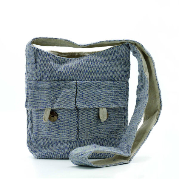 Sacs à Deux Poches Tons Naturels - Comp Denim - Moyen- Vendu par 1