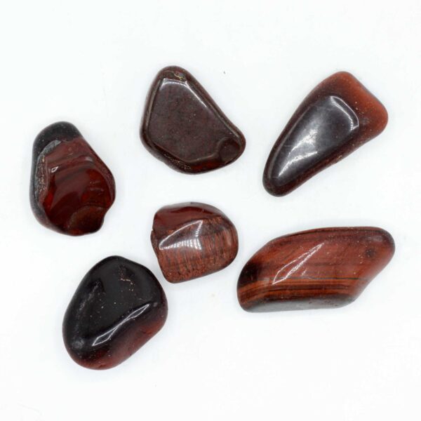 Sachet de 6 Oeil de Tigre en Pierres Précieuses Africaines - Rouge - Taille 8 - 30mm (KG)- Vendu par 1 – Image 2