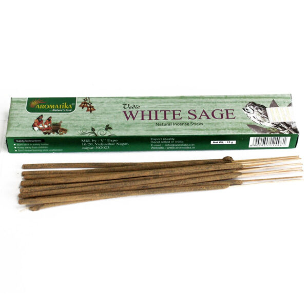 Bâtons d'encens védiques - Sauge Blanche- Vendu par 1