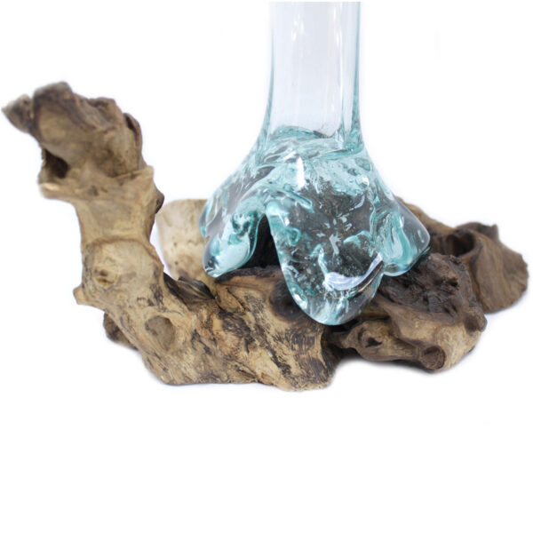 Verre fondu sur bois - Vase- Vendu par 1 – Image 3