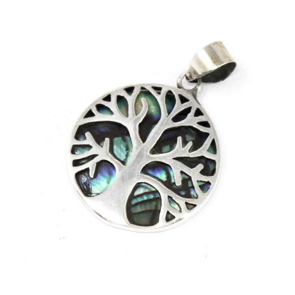 Pendentif Arbre de Vie Argent 22mm - Ormeau- Vendu par 1