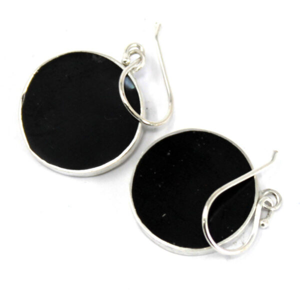 Boucles d'oreilles Arbre de Vie Argent 15mm - Abalone- Vendu par 1 – Image 2