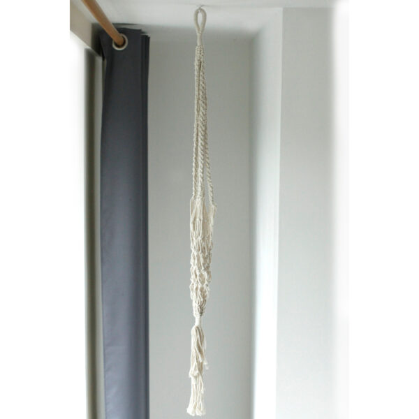 Support de pot en macramé - Grand support de pot - Extra Long- Vendu par 1 – Image 2