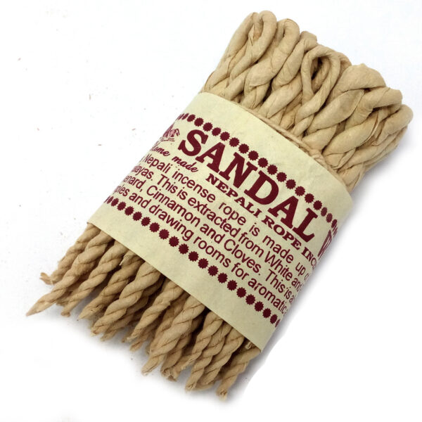 Corde d'encens aux herbes pures - Bois de santal et épices- Vendu par 1