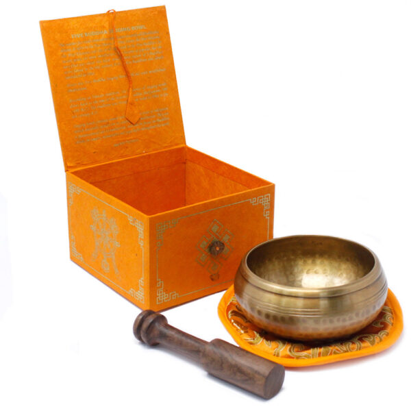 Ensemble de bols chantants cinq bouddhas 10 cm (min 400 g)- Vendu par 1