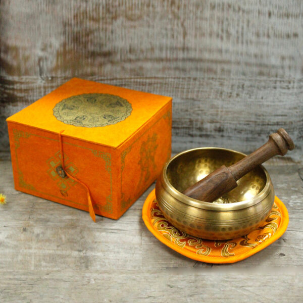 Ensemble de bols chantants cinq bouddhas 10 cm (min 400 g)- Vendu par 1 – Image 3