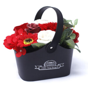 Bouquet Petite Panier - Rouges Riches- Vendu par 1