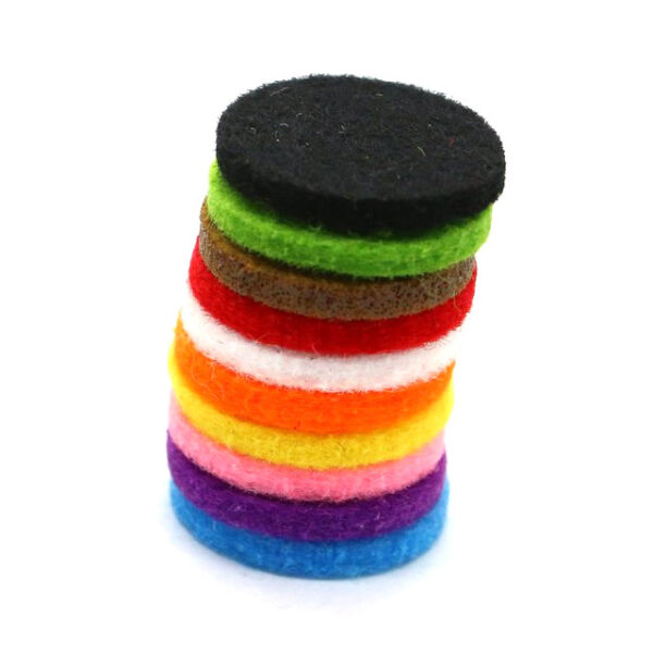 Bijoux d'aromathérapie - Paquets de rechange de tampons de 20 mm- Vendu par 10 – Image 2