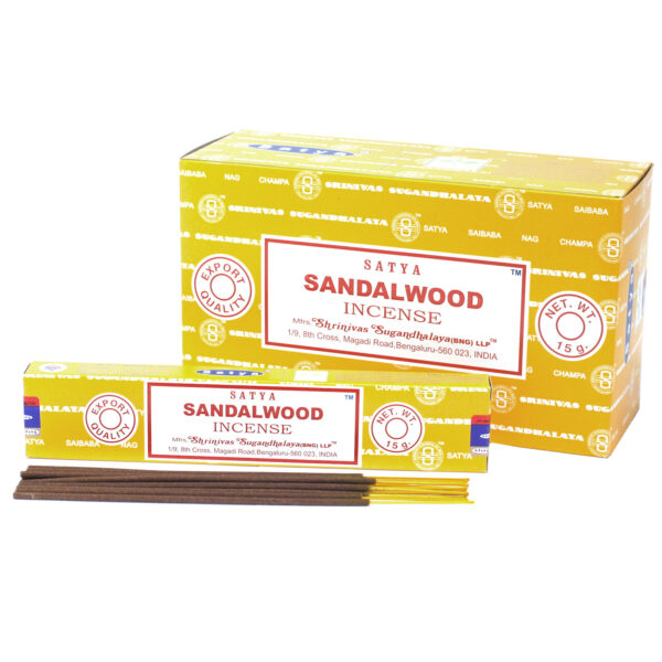 Encens Satya 15g - Bois de Santal- Vendu par 1 – Image 2