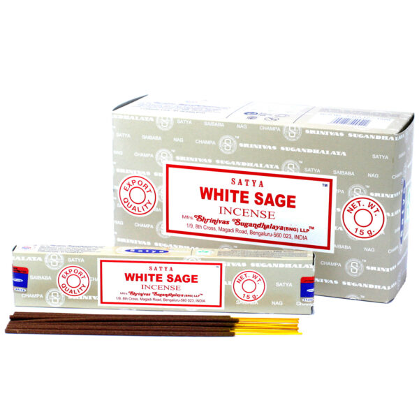 Encens Satya 15g - Sauge Blanche- Vendu par 1 – Image 2