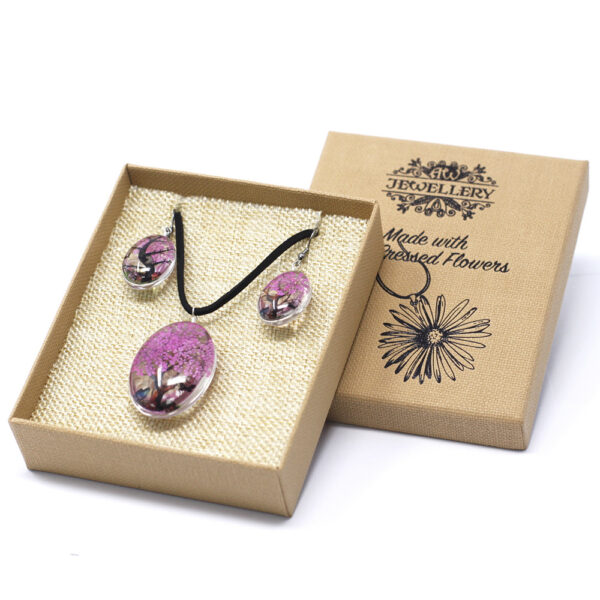Fleurs Pressées - Ensemble Arbre de Vie - Rose Vif- Vendu par 1