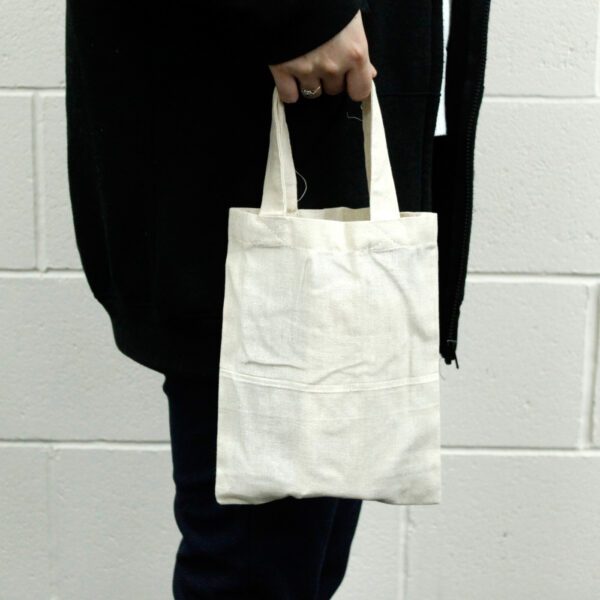 Petit sac en coton naturel 4oz 25x20cm- Vendu par 1 – Image 2