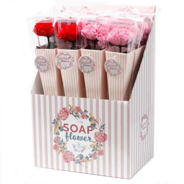Fleur de savon prête à vendre - Oeillet moyen- Vendu par 1 – Image 2
