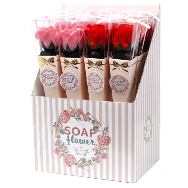 Fleur de Savon Prête à Vendre - Rose Moyenne- Vendu par 1 – Image 2