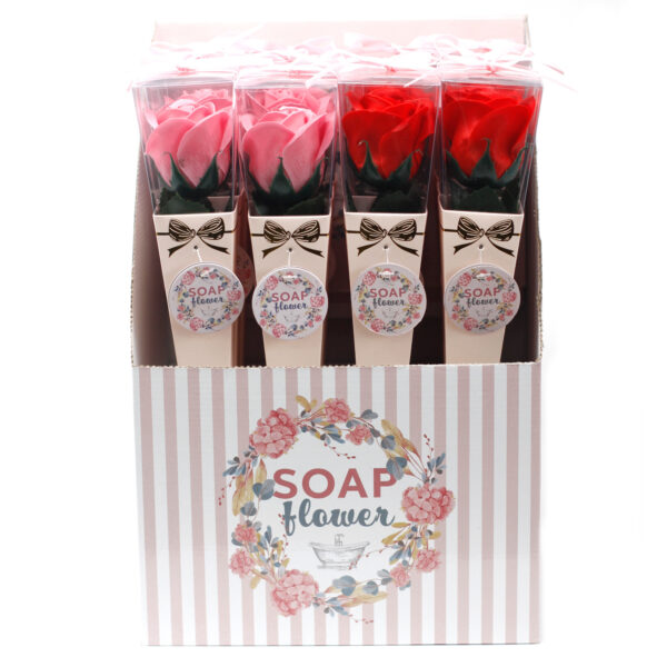 Fleur de Savon Prête à Vendre - Rose Moyenne- Vendu par 1 – Image 3