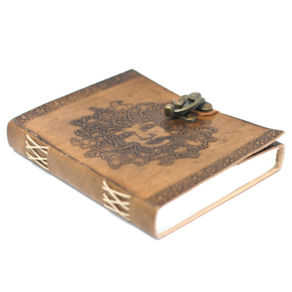 Carnet Greenman en cuir (20x15 cm)- Vendu par 1