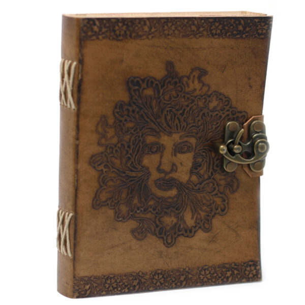 Carnet Greenman en cuir (20x15 cm)- Vendu par 1 – Image 3