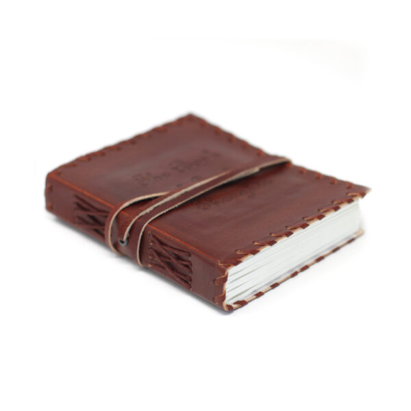 Livre de pensées en cuir avec carnet enroulé (15x10")- Vendu par 1