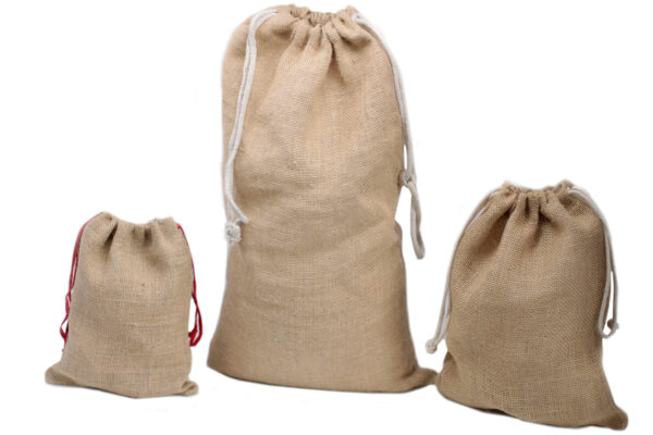 Petit sac en jute - 180x220mm- Vendu par 1 – Image 4