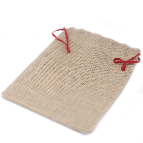 Petit sac en jute - 180x220mm- Vendu par 1 – Image 2