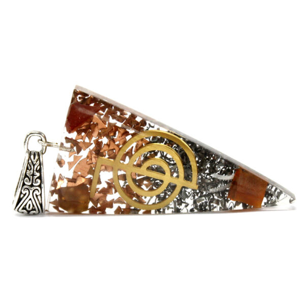 Pendentif de puissance orgonite - Power Point à trois métaux- Vendu par 1