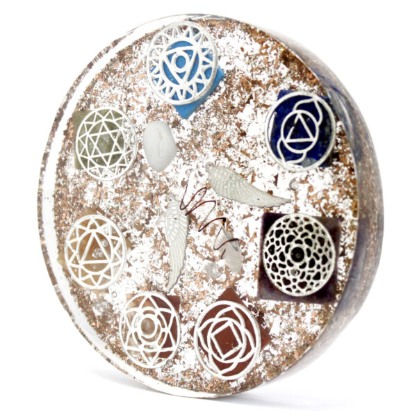 Blocs d'alimentation de bureau en orgonite - Chakra de l'ange - Lrg- Vendu par 1