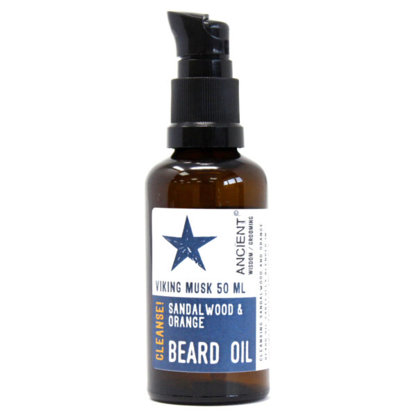 Huile à barbe 50 ml - Viking Musk - Nettoyer !- Vendu par 1