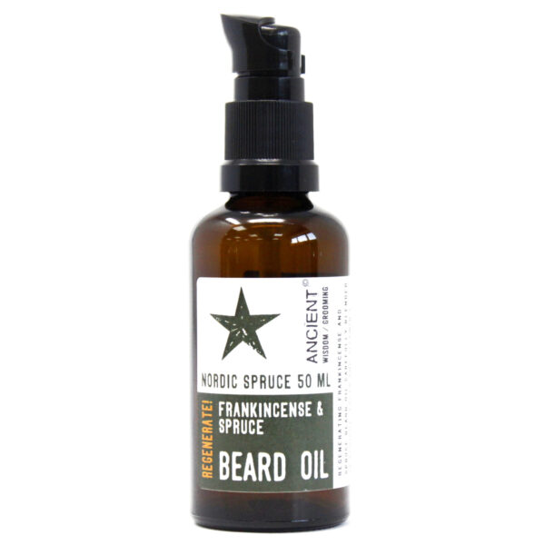 Huile à barbe 50 ml - Épicéa nordique - Régénérez !- Vendu par 1