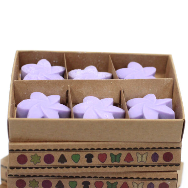 Coffret cadeau de 6 cires fondues - Champs de lavande- Vendu par 1 – Image 3