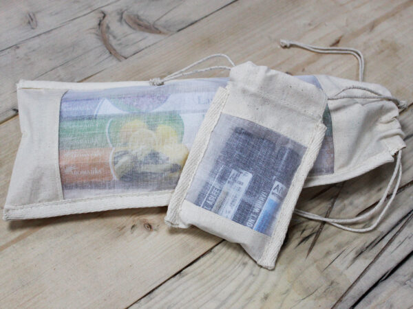 Pochette Longue à Fenêtre en Coton - 35x15cm- Vendu par 1 – Image 4