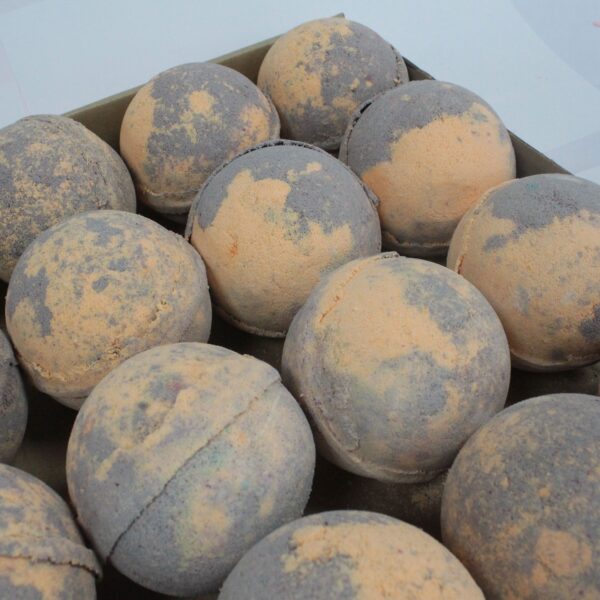 Bombe de bain chocolat et orange- Vendu par 16 – Image 2