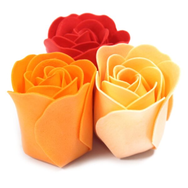 Lot de 9 Boîtes à Fleurs à Savon - Roses Pêche- Vendu par 1 – Image 3