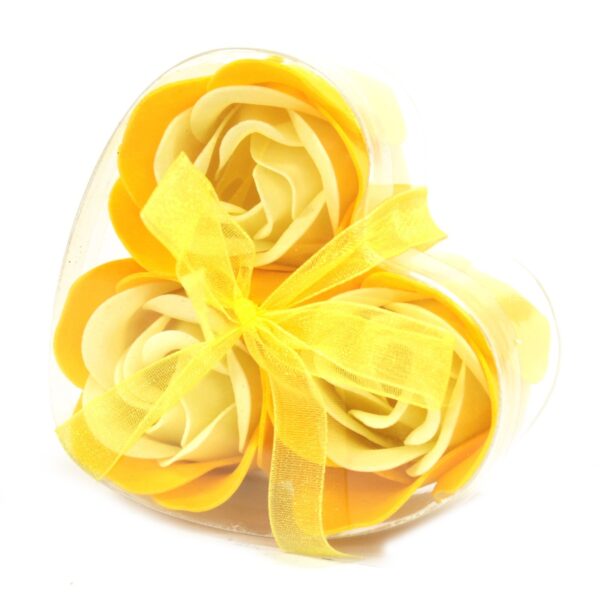 Coffret 3 Coeurs de Fleurs à Savon - Roses Printemps- Vendu par 1