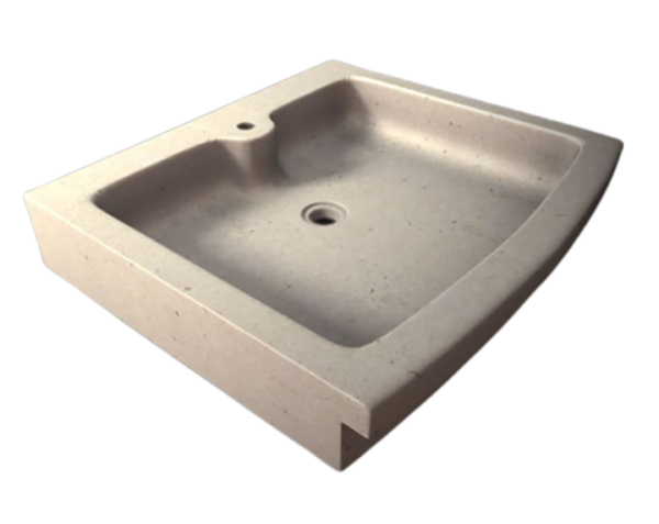 Evier en pierre Gordes 1 bac - 140 x 65 x 15 - Lanvignes Antiquaire - COMPTOIR DES PIERRES