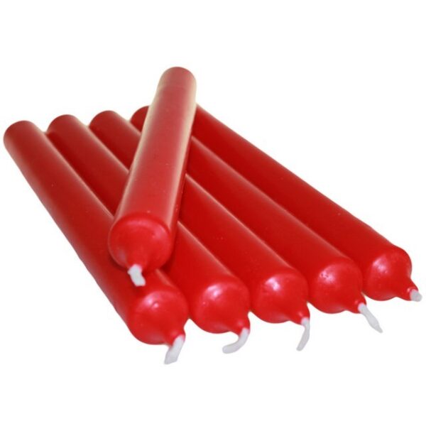 Bougies de dîner rouges en vrac (100)- Vendu par 5