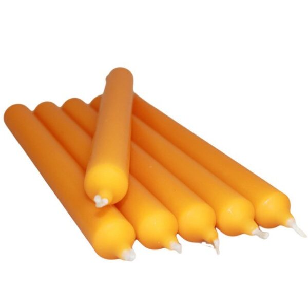 Bougies de dîner orange vif en vrac (100)- Vendu par 5