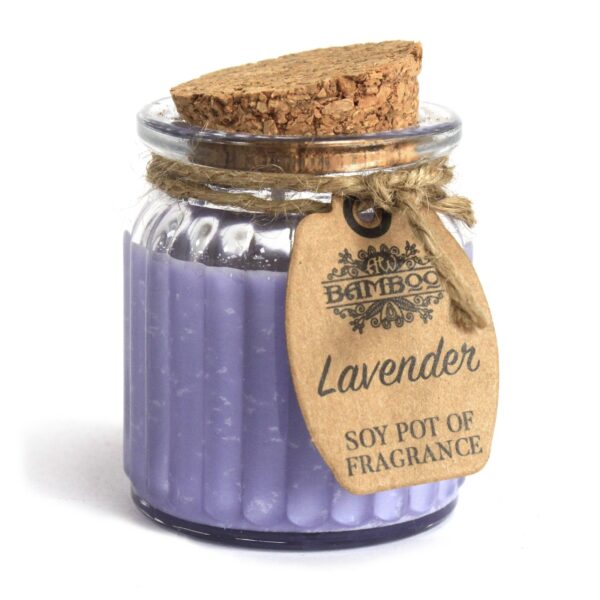 Pot de bougies parfumées lavande et soja- Vendu par 1
